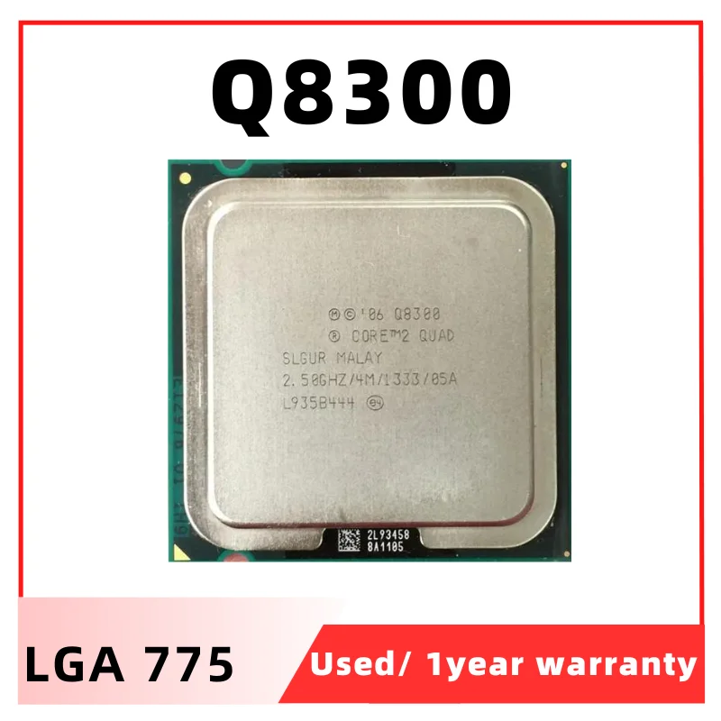  ھ   CPU μ, ھ 2  Q8300, 2.5 GHz, 4M, 95W, LGA 775